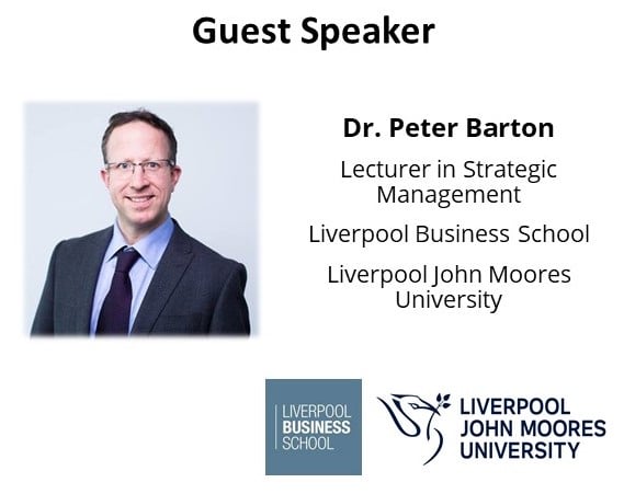 Peter Barton - Guest Speaker