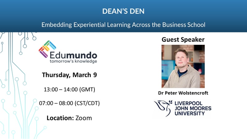 Webinar: Deans Den Ep 2